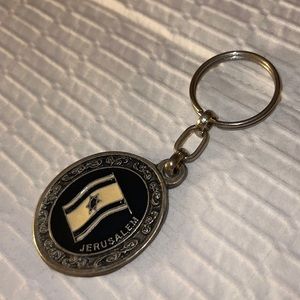 Star of David/ Jerusalem/Israeli flag keychain